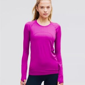 Champion Women's Long Sleeve Magenta Top